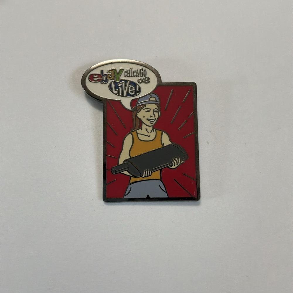 Ebay Live 2008 Chicago Muffler Auto Mechanic Enamel Lapel Pin